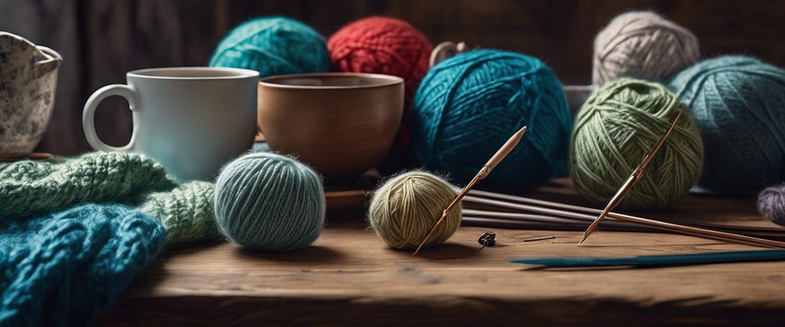 Knitting patterns spread